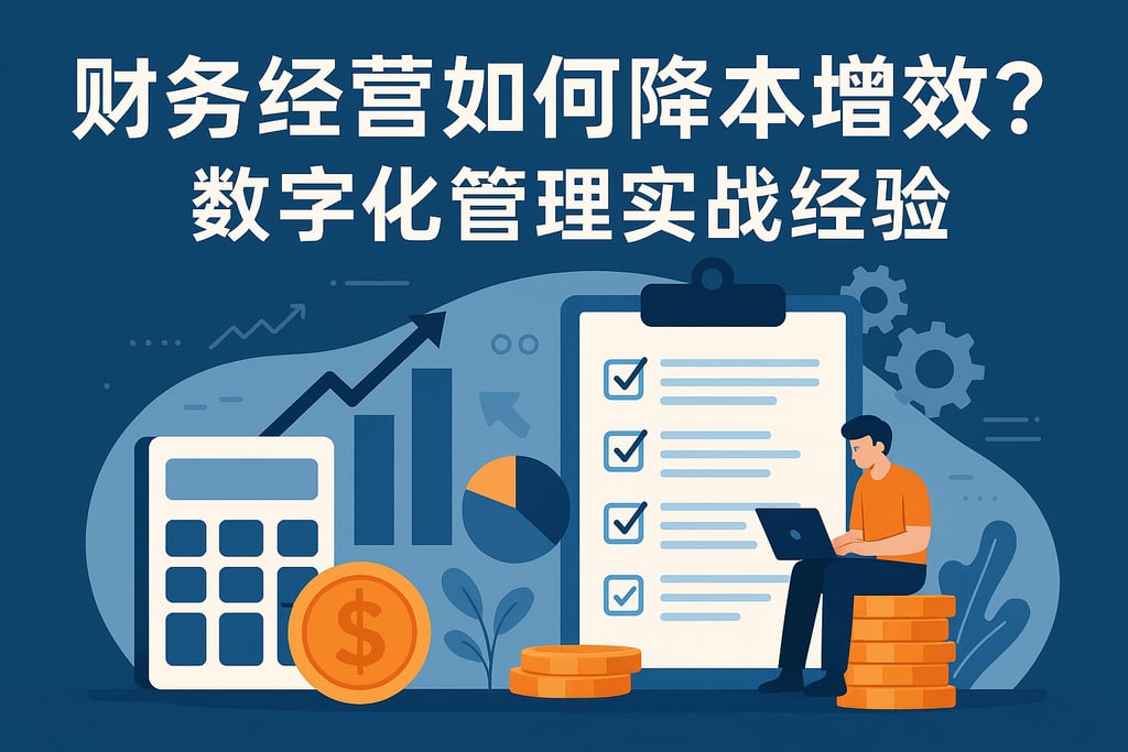 财务经营如何降本增效？数字化管理实战经验
