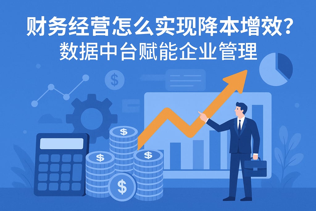 财务经营怎么实现降本增效？数据中台赋能企业管理