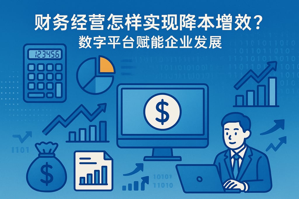 财务经营怎样实现降本增效？数字平台赋能企业发展