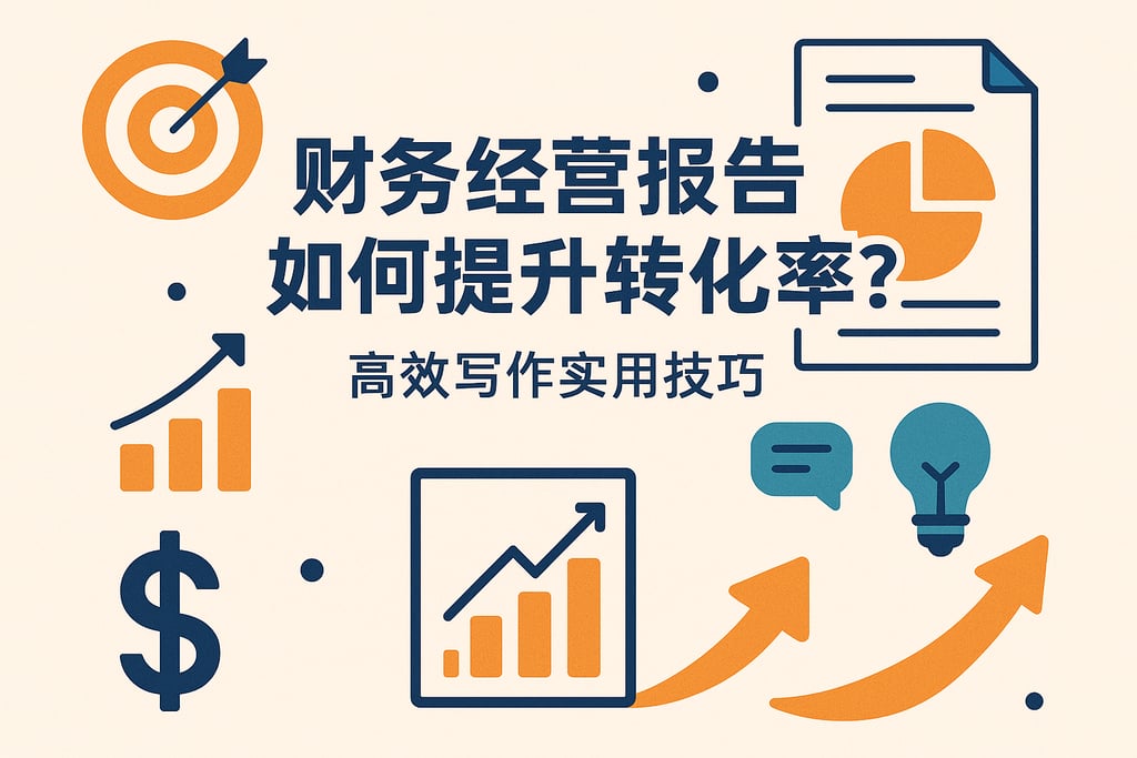 财务经营报告如何提升转化率？高效写作实用技巧