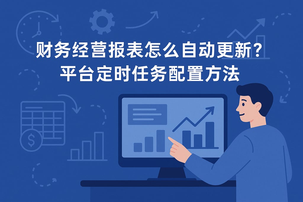 财务经营报表怎么自动更新？平台定时任务配置方法