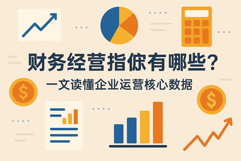 财务经营指标有哪些？一文读懂企业运营核心数据