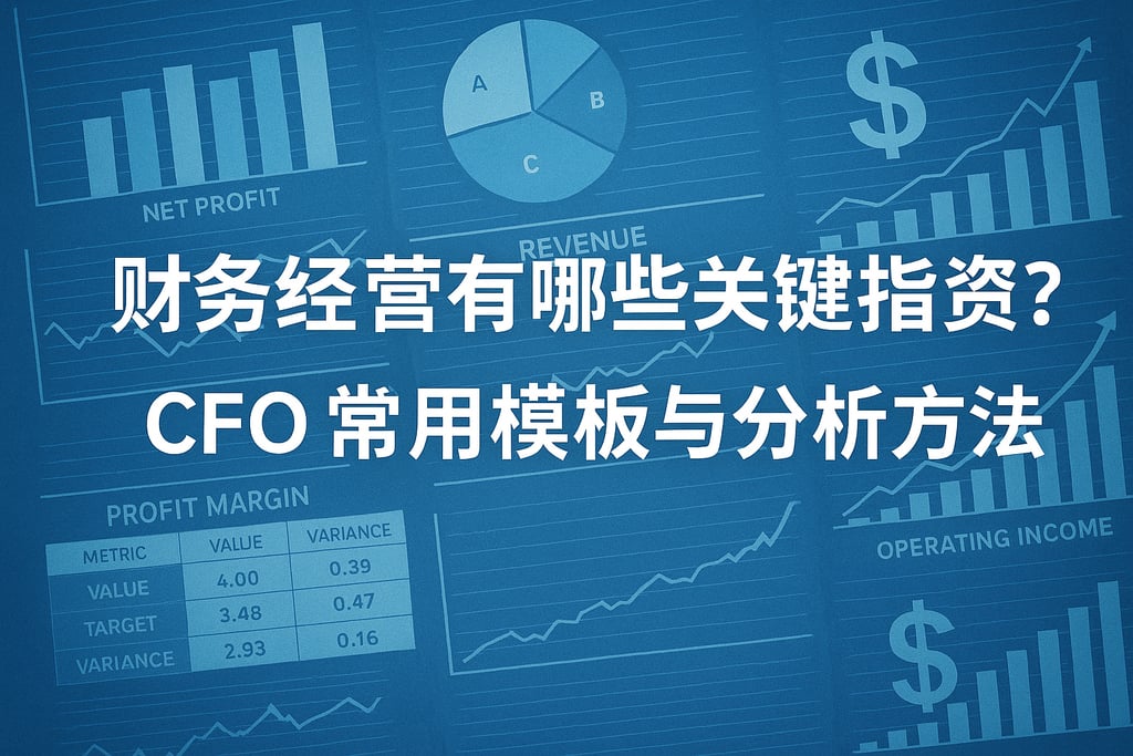财务经营有哪些关键指标？CFO常用模板与分析方法