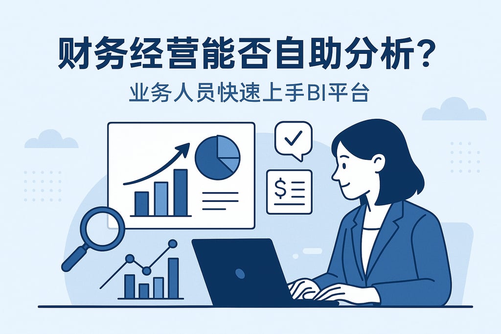 财务经营能否自助分析？业务人员快速上手BI平台