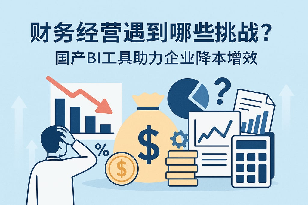 财务经营遇到哪些挑战？国产BI工具助力企业降本增效