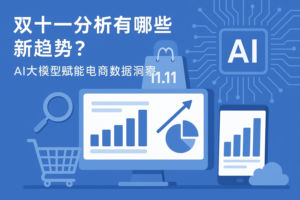 双十一分析有哪些新趋势？AI大模型赋能电商数据洞察