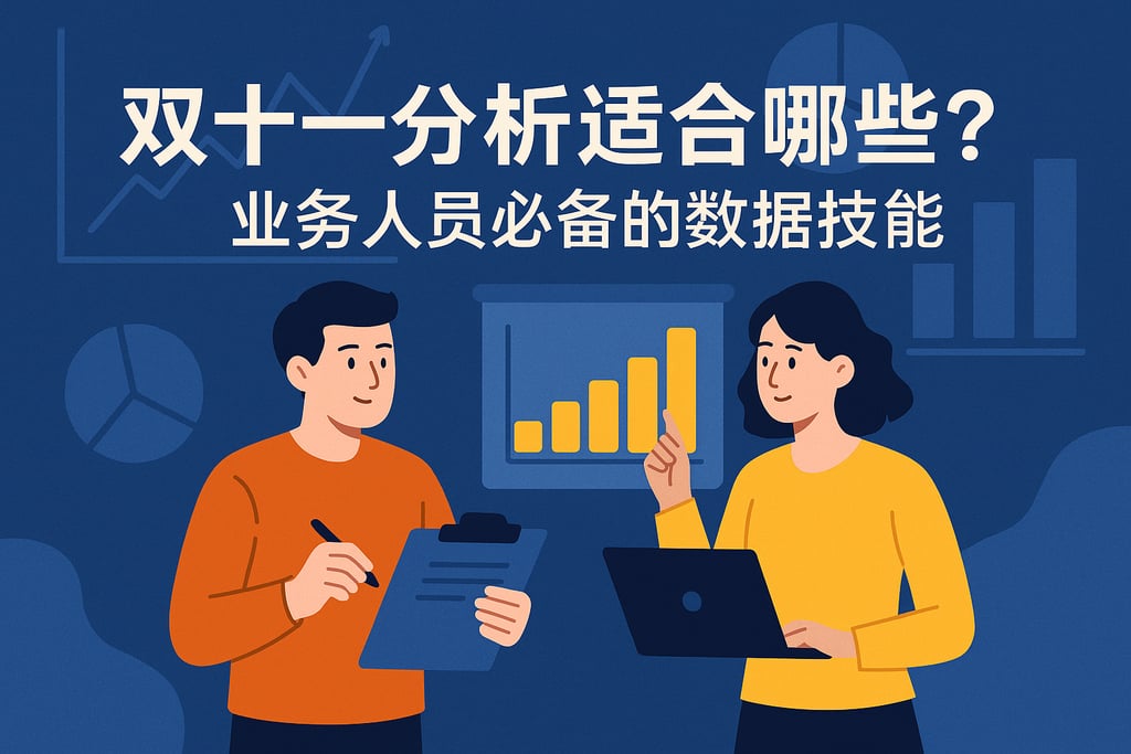 双十一分析适合哪些岗位？业务人员必备的数据技能