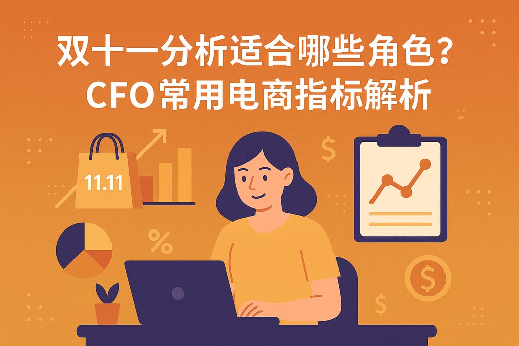 双十一分析适合哪些角色？CFO常用电商指标解析