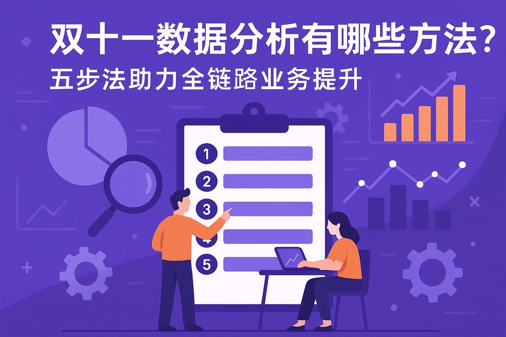 双十一数据分析有哪些方法？五步法助力全链路业务提升