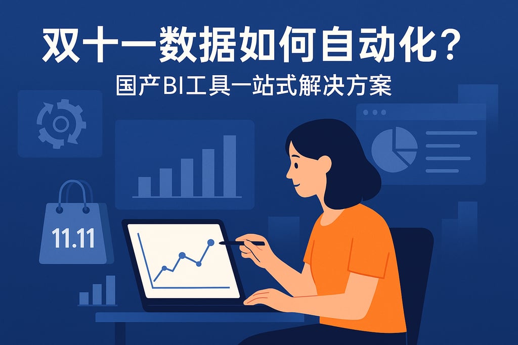 双十一数据如何自动化？国产BI工具一站式解决方案