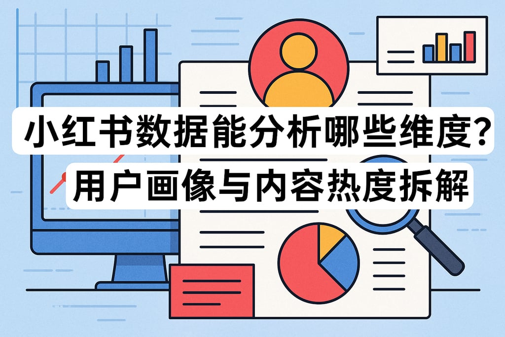 小红书数据能分析哪些维度？用户画像与内容热度拆解