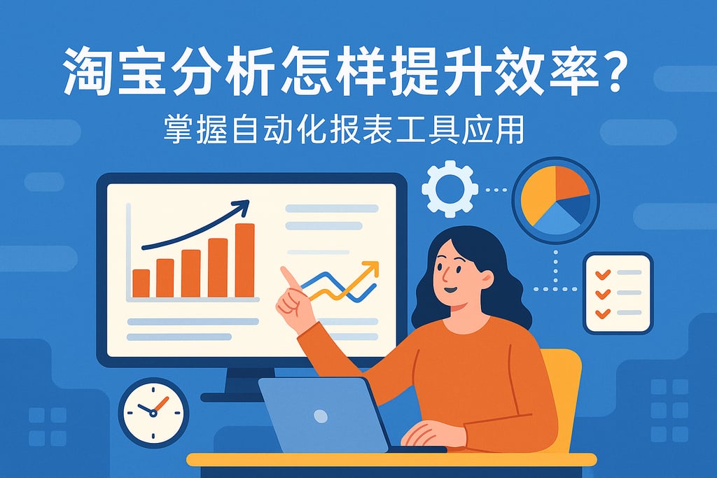 淘宝分析怎样提升效率？掌握自动化报表工具应用
