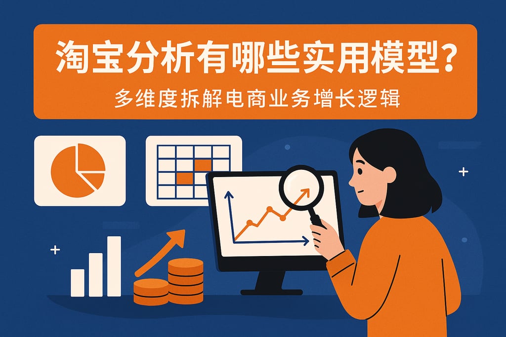 淘宝分析有哪些实用模型？多维度拆解电商业务增长逻辑