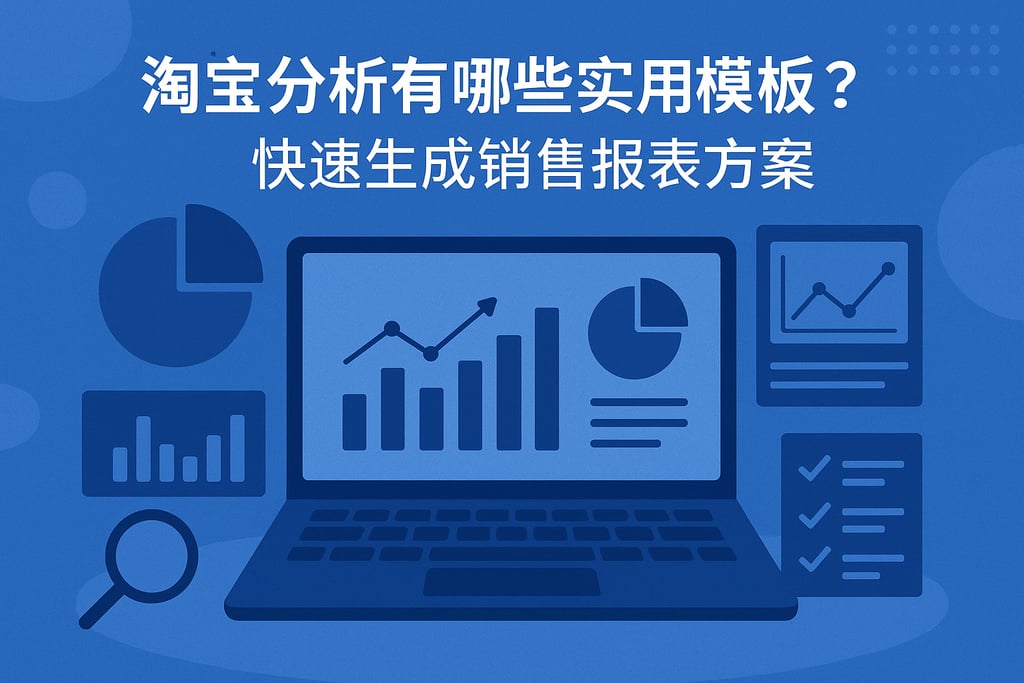 淘宝分析有哪些实用模板？快速生成销售报表方案