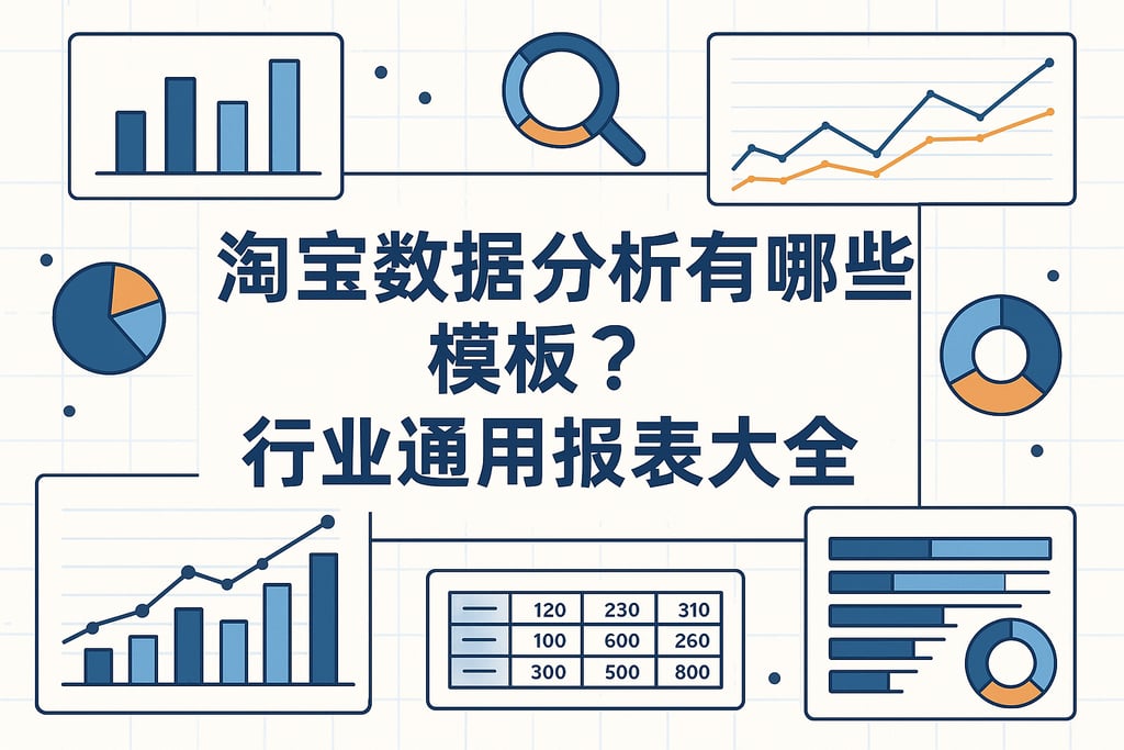 淘宝数据分析有哪些模板？行业通用报表大全
