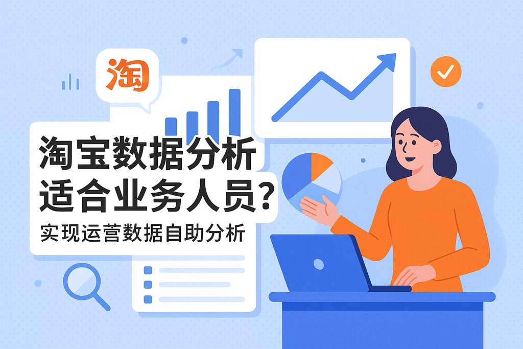 淘宝数据分析适合业务人员？实现运营数据自助分析