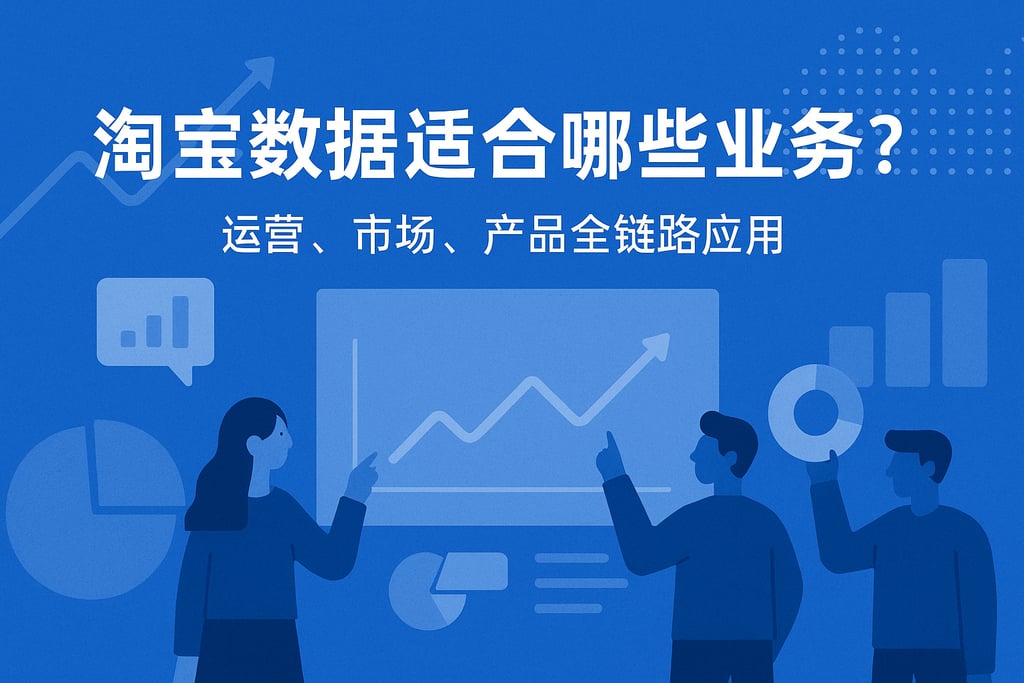 淘宝数据适合哪些业务？运营、市场、产品全链路应用