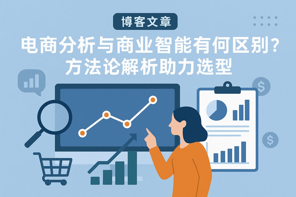 电商分析与商业智能有何区别？方法论解析助力选型