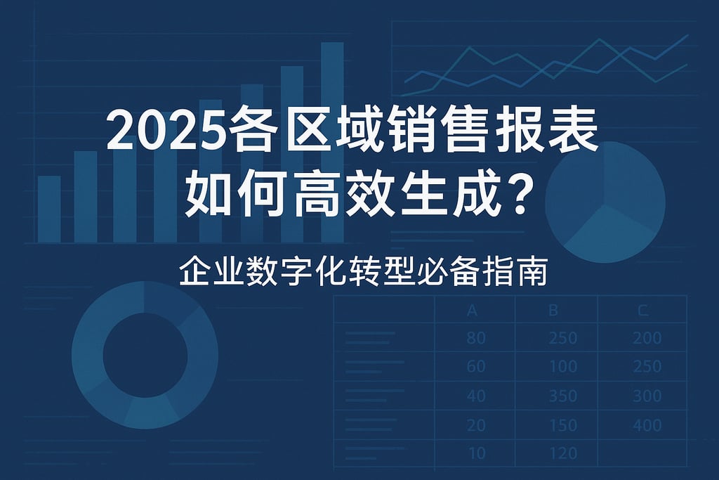 2025各区域销售报表如何高效生成？企业数字化转型必备指南