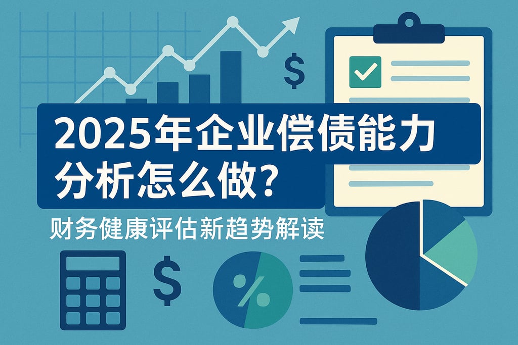 2025年企业偿债能力分析怎么做？财务健康评估新趋势解读