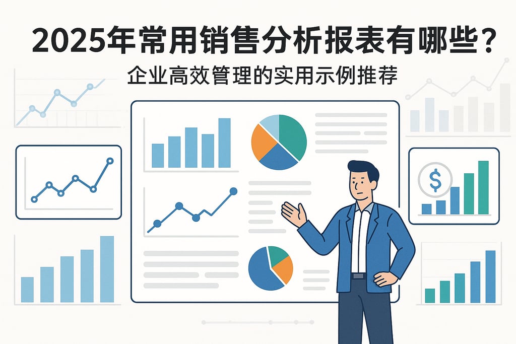 2025年常用销售分析报表有哪些？企业高效管理的实用示例推荐