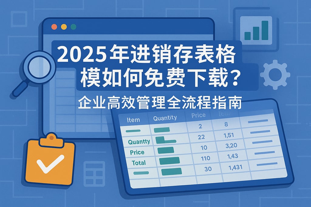 2025年进销存表格模板如何免费下载？企业高效管理全流程指南