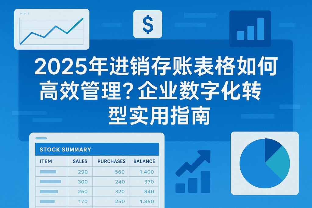 2025年进销存账表格如何高效管理？企业数字化转型实用指南