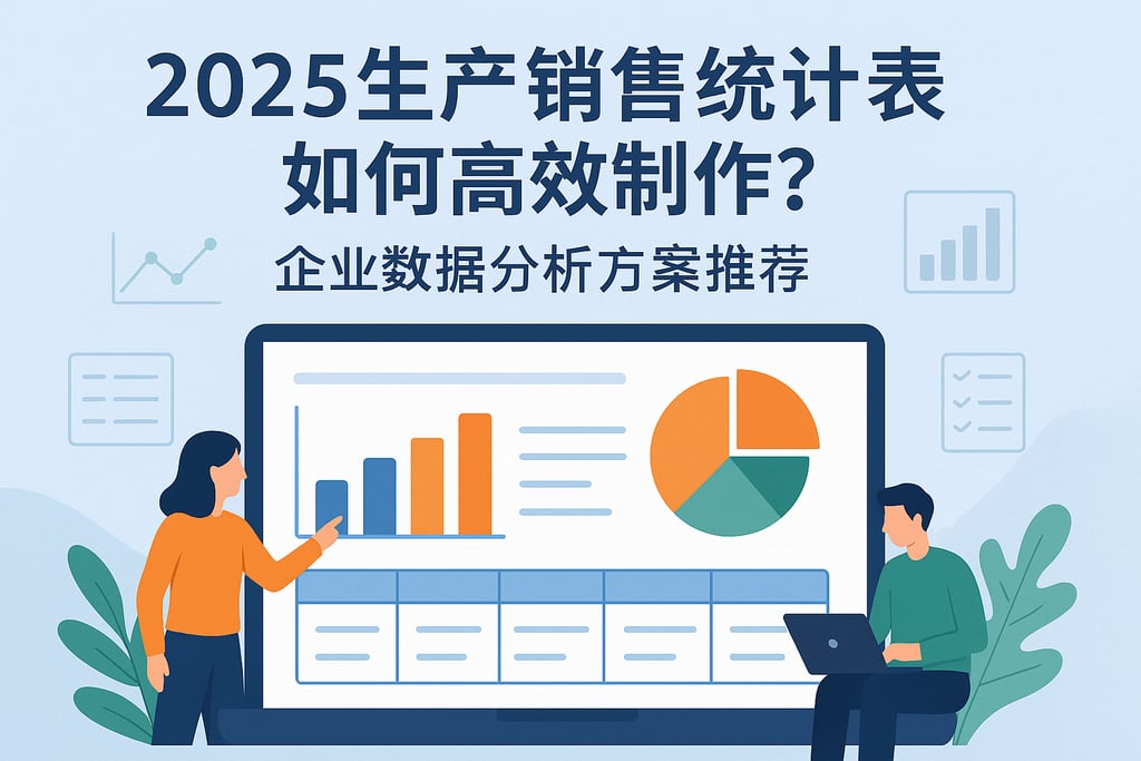 2025生产销售统计表如何高效制作？企业数据分析方案推荐