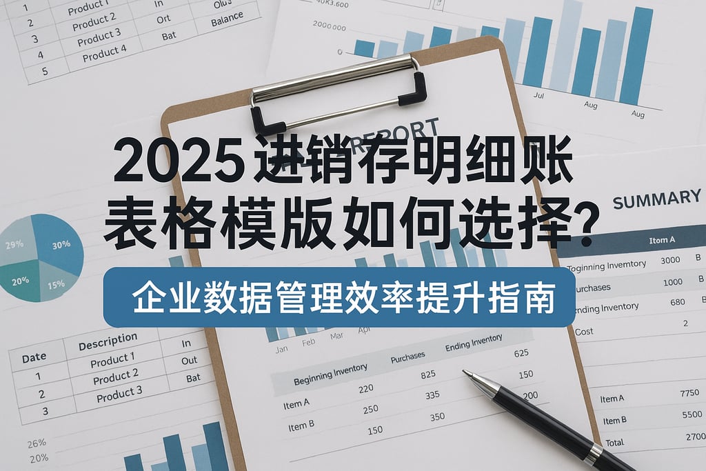 2025进销存明细账表格模板如何选择？企业数据管理效率提升指南