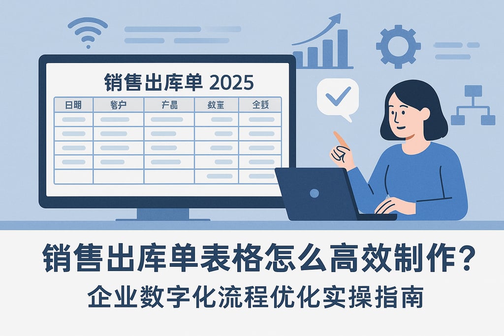 2025销售出库单表格怎么高效制作？企业数字化流程优化实操指南