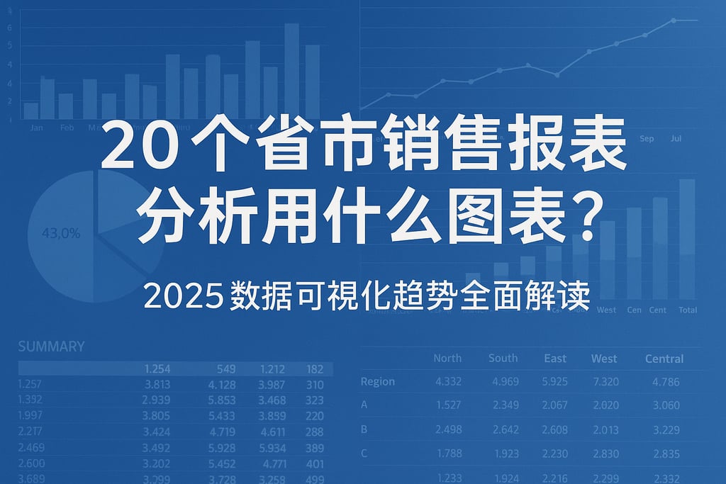 20个省市销售报表分析用什么图表？2025数据可视化趋势全面解读