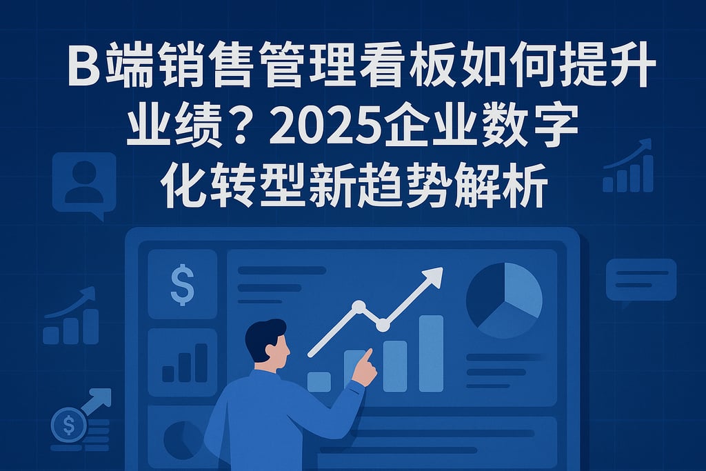 B端销售管理看板如何提升业绩？2025企业数字化转型新趋势解析