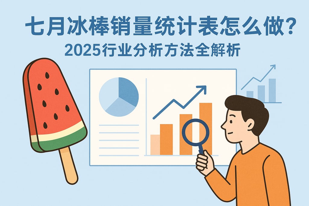 七月冰棒销量统计表怎么做？2025行业分析方法全解析