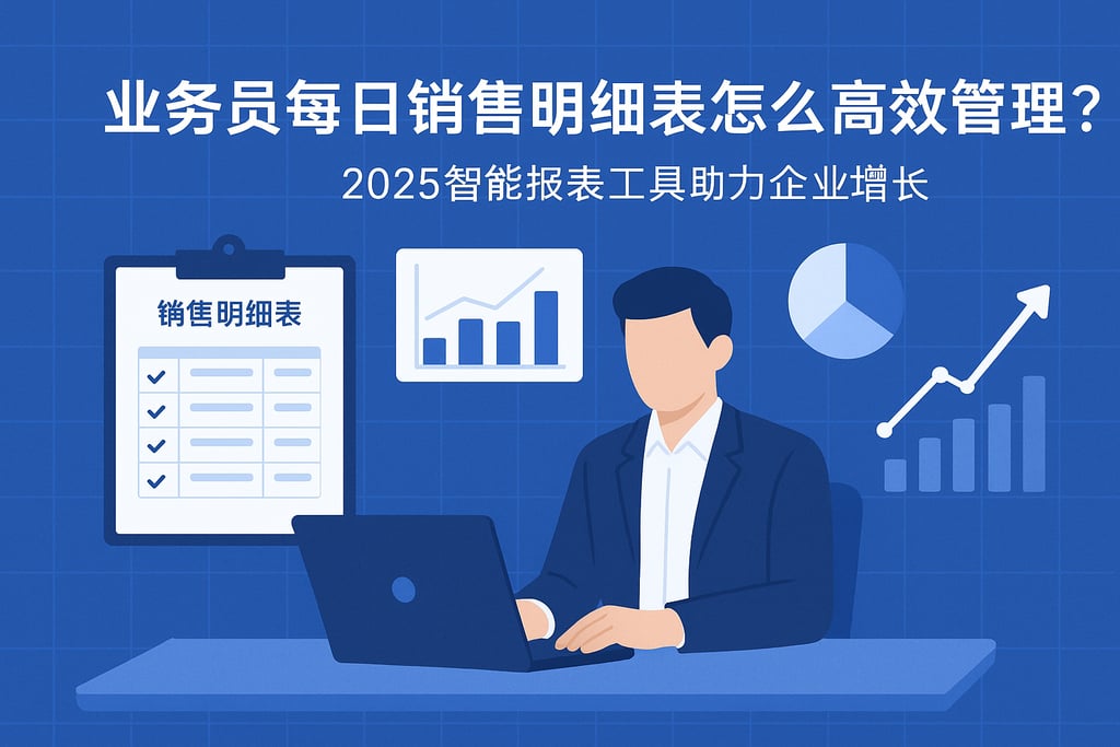 业务员每日销售明细表怎么高效管理？2025智能报表工具助力企业增长