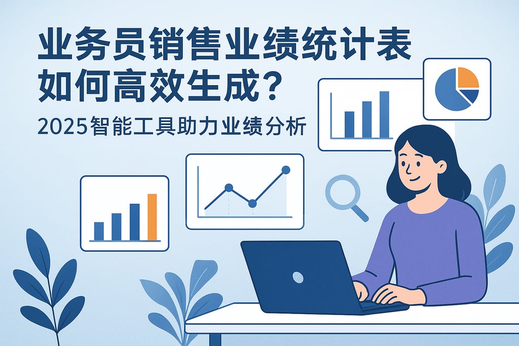业务员销售业绩统计表如何高效生成？2025智能工具助力业绩分析