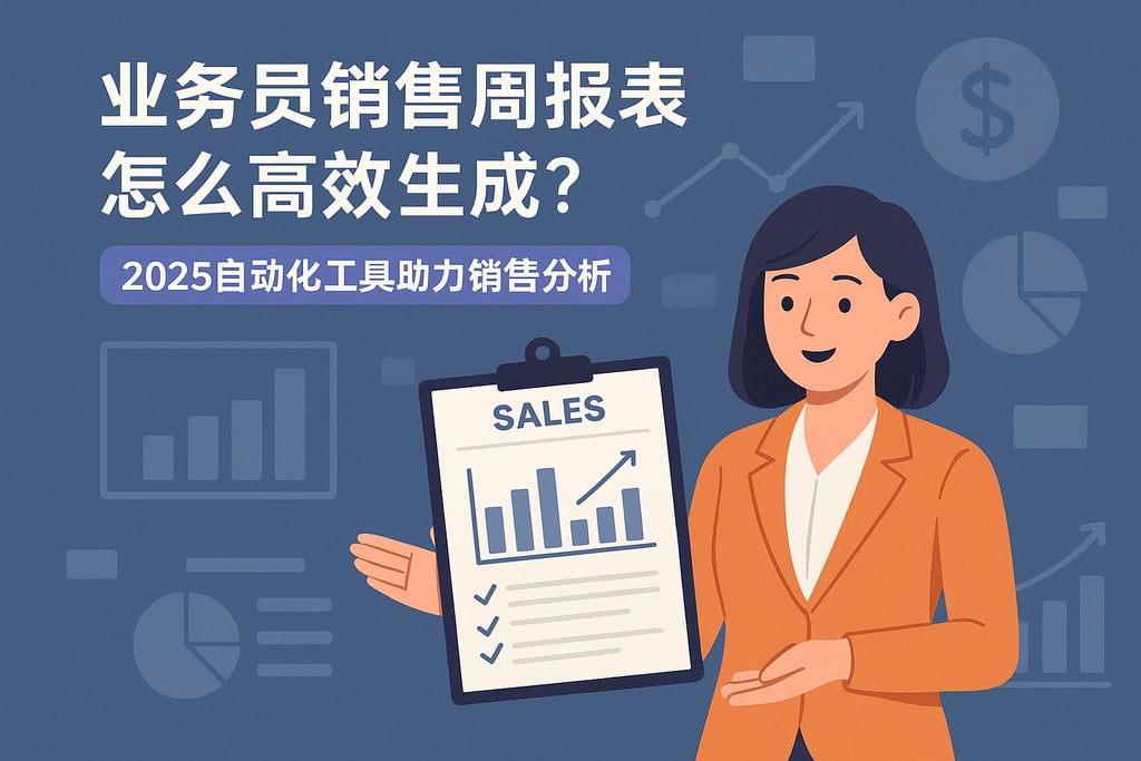 业务员销售周报表怎么高效生成？2025自动化工具助力销售分析