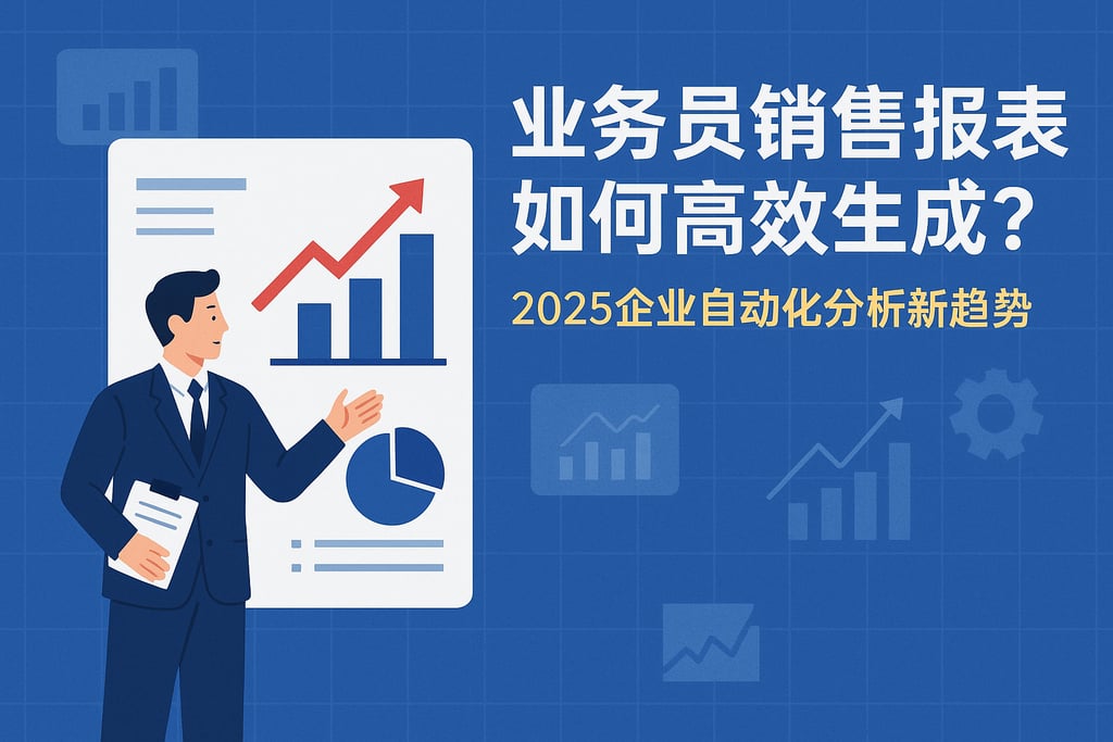 业务员销售报表如何高效生成？2025企业自动化分析新趋势