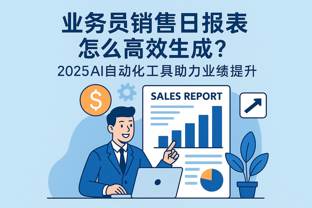 业务员销售日报表怎么高效生成？2025AI自动化工具助力业绩提升
