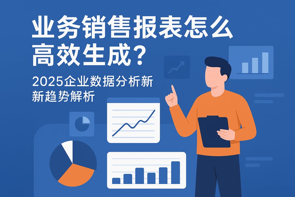 业务销售报表怎么高效生成？2025企业数据分析新趋势解析