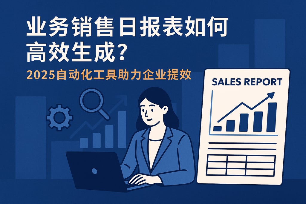 业务销售日报表如何高效生成？2025自动化工具助力企业提效