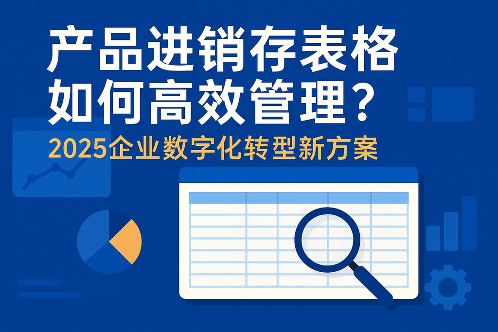 产品进销存表格如何高效管理？2025企业数字化转型新方案