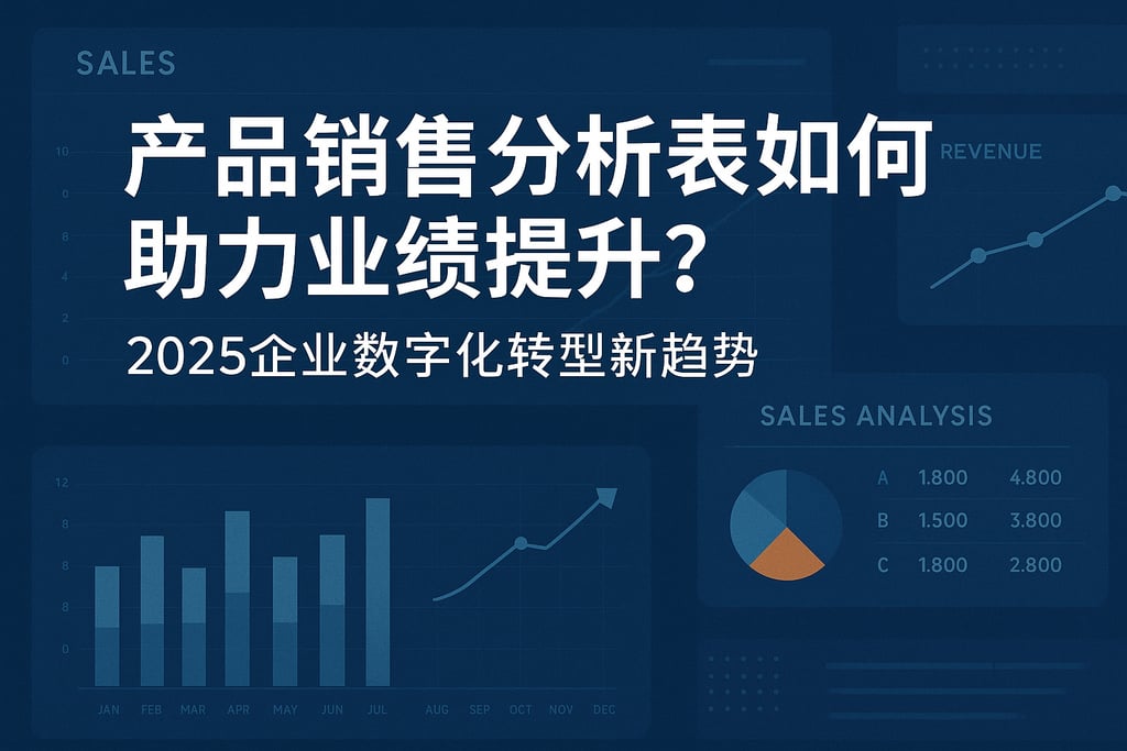 产品销售分析表如何助力业绩提升？2025企业数字化转型新趋势