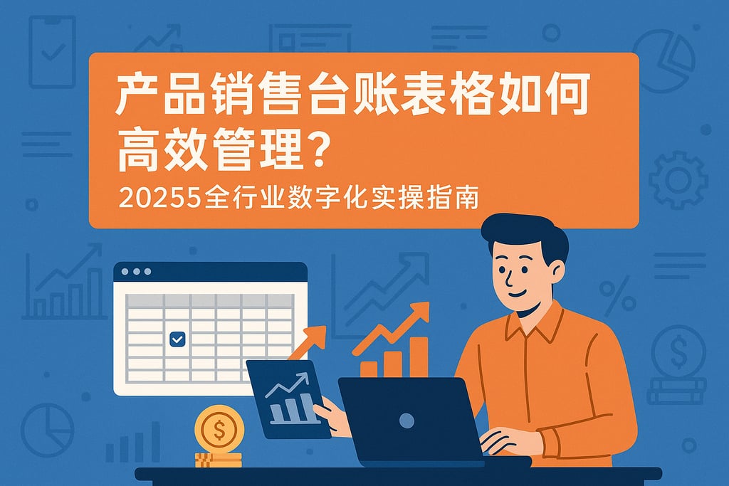 产品销售台账表格如何高效管理？2025全行业数字化实操指南