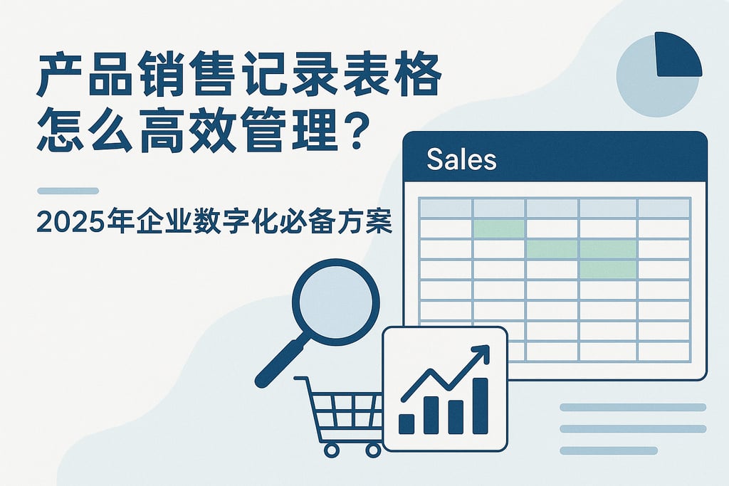 产品销售记录表格怎么高效管理？2025年企业数字化必备方案