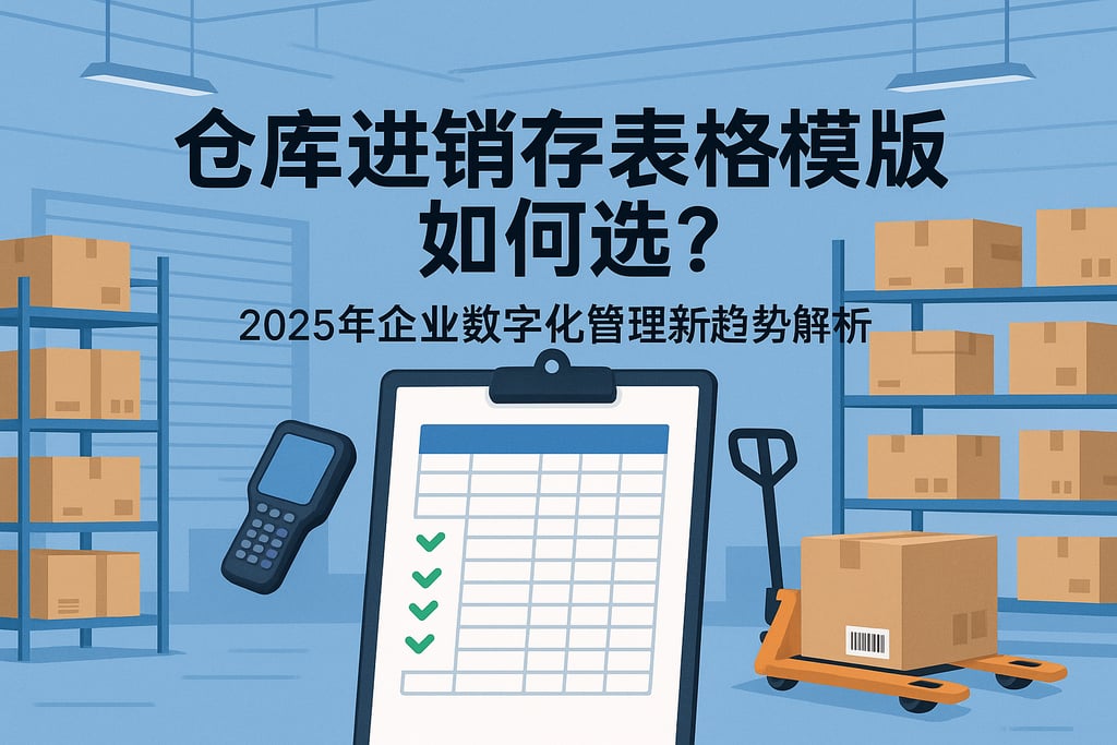 仓库进销存表格模板如何选？2025企业数字化管理新趋势解析