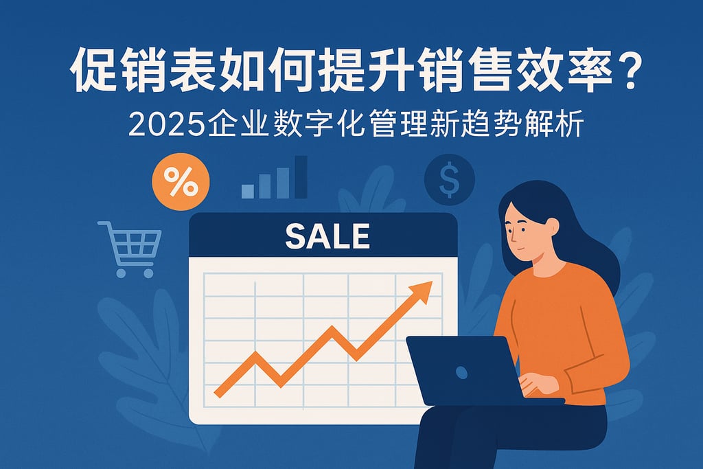 促销表如何提升销售效率？2025企业数字化管理新趋势解析