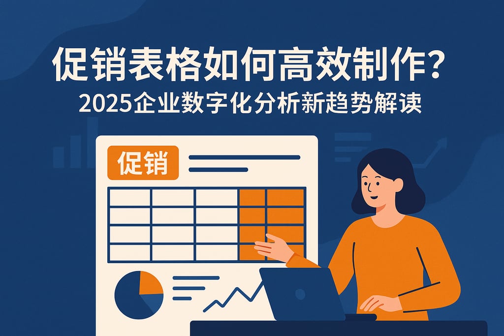 促销表格如何高效制作？2025企业数字化分析新趋势解读