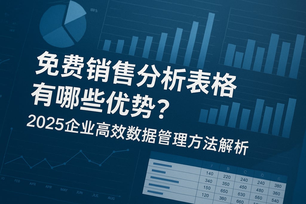 免费销售分析表格有哪些优势？2025企业高效数据管理方法解析