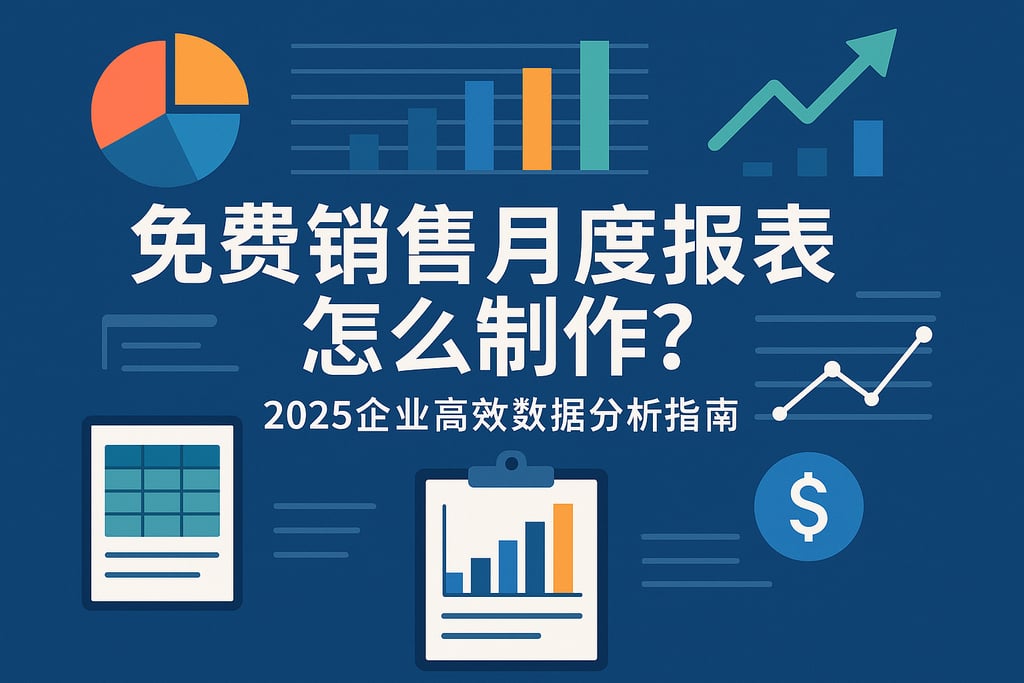 免费销售月度报表怎么制作？2025企业高效数据分析指南