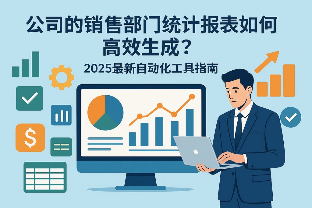 公司的销售部门统计报表如何高效生成？2025最新自动化工具指南